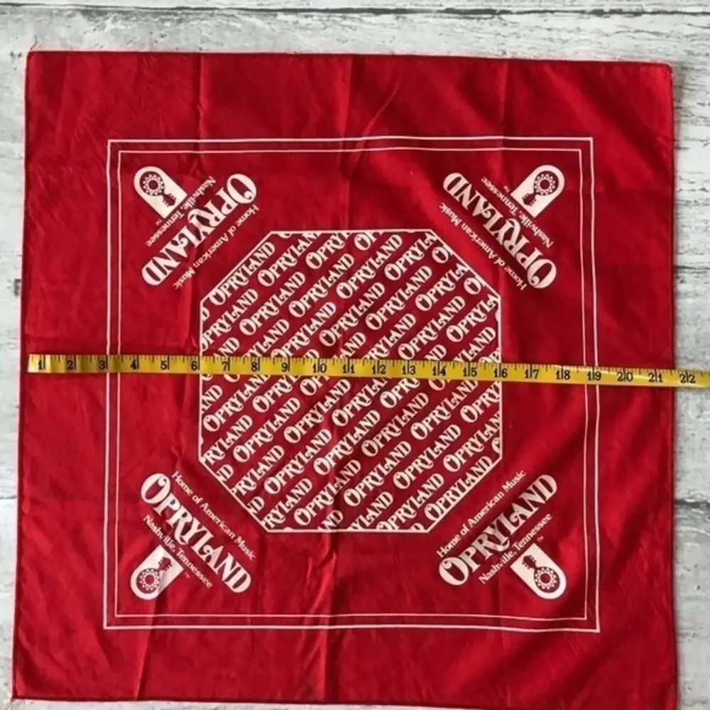 Vintage Opryland Bandana Scarf Hanky Country Music Nashville